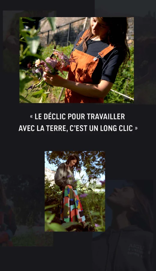 Story : citation « Le déclic pour travailler avec la terre, c'est un long clic »